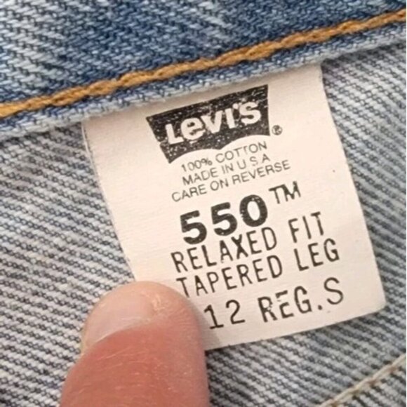 Vintage Levis Trucker Jacket Large Jeans Size 12 Set Denim Embroidered Dragon - Picture 13 of 16